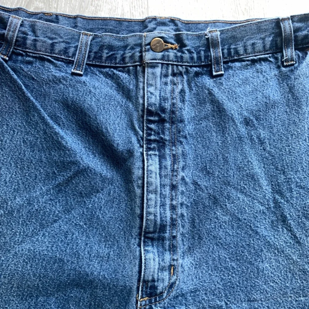 Carhartt Men's 48x30 Dark Blue Washed‎ Denim Carpenter Jeans
